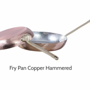 copper hammered fry pan