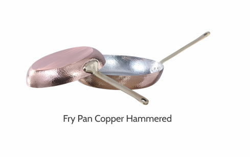 copper hammered fry pan